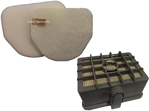 Shark DuoClean Slim Upright Vacuum Filter Kit; Hepa, Foam, + Felt Filters; fits NV200, NV200C, NV200Q, NV201, NV202, NV202C; XFF450 & XHF450, by Casa Vacuums