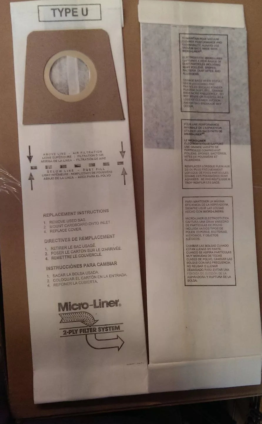 Dirt Devil U Bags, fits Swivel Glide, Platinum Force Bagged, Feather Glide, Breeze Lightweight, Ultra MVP & Magnum MVP Uprights, Featherlite, Vibe Bagged, Swerve Bagged 10-Pack