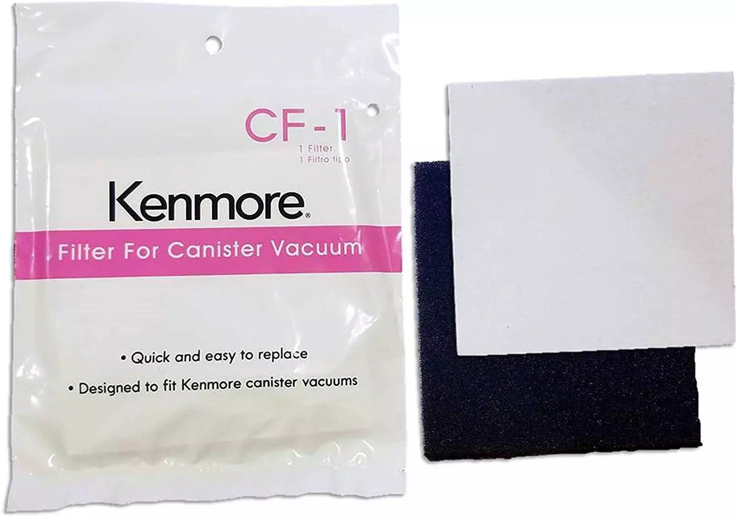 Ultra Care 10 Pk Replacement for Kenmore Type C / Q Filtration Canister Vacuum Bags, 1 Kenmore CF1 81002 Chamber Filter, 1 Kenmore EF2 86880 HEPA Exhaust Filter, For 200 400 600 Series