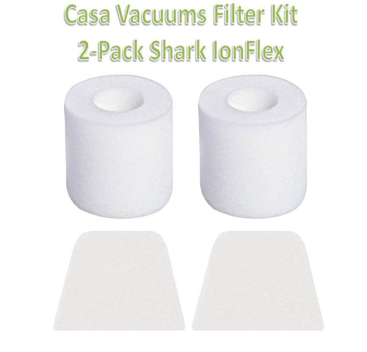 Casa Vacuums 2PK Replacement Foam Filters for Shark IONFlex DuoClean IC205 IC205CCO IF200 F200W IF201 IF202 IF203Q IF205 IF251 IF252 IR100 IR101 IR70. Compare to XPREMF100 XPSTMF100