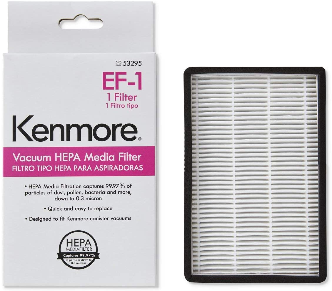 6 Kenmore Q / C HEPA Canister Vacuum Bags, 1 CF1 81002, 1 EF1 86889 Exhaust Filter. Progressive Intuition