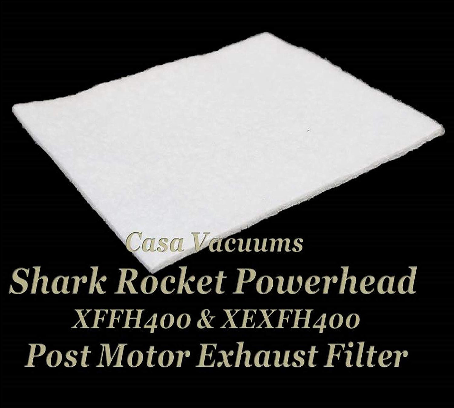 2 Pack - Shark Rocket Powerhead AH400 * AH400C * AH401 * AH401C * AH405 * AH450REF * AH452 * AH454Q; 2 Foam + 2 Felt Filter Kits, OEM Part #'s XFFH400 & XEXFH400