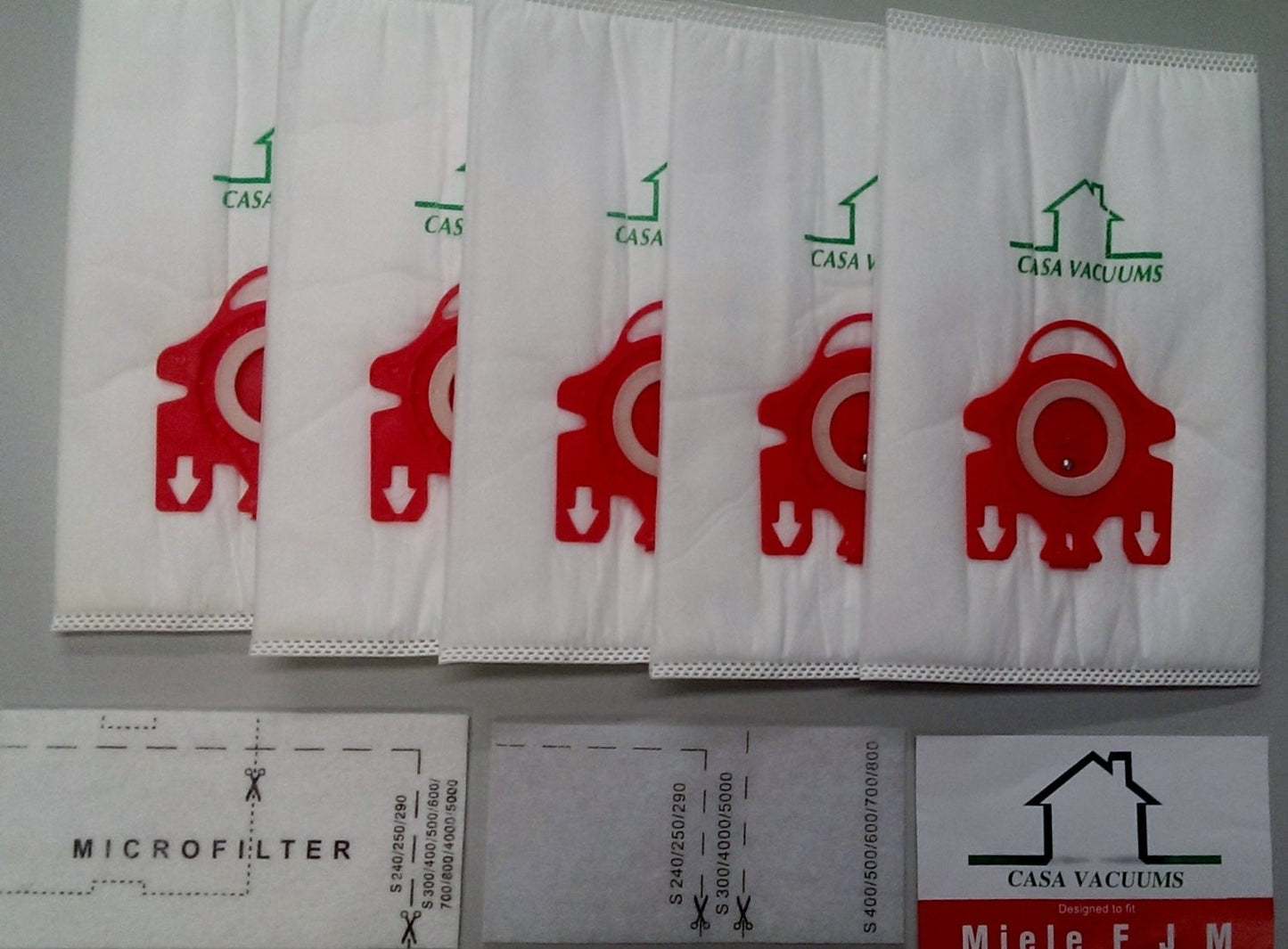 Miele FJM Bags 10 3D Bags + 2 AirClean Filters + 2 Motor Protection Filters