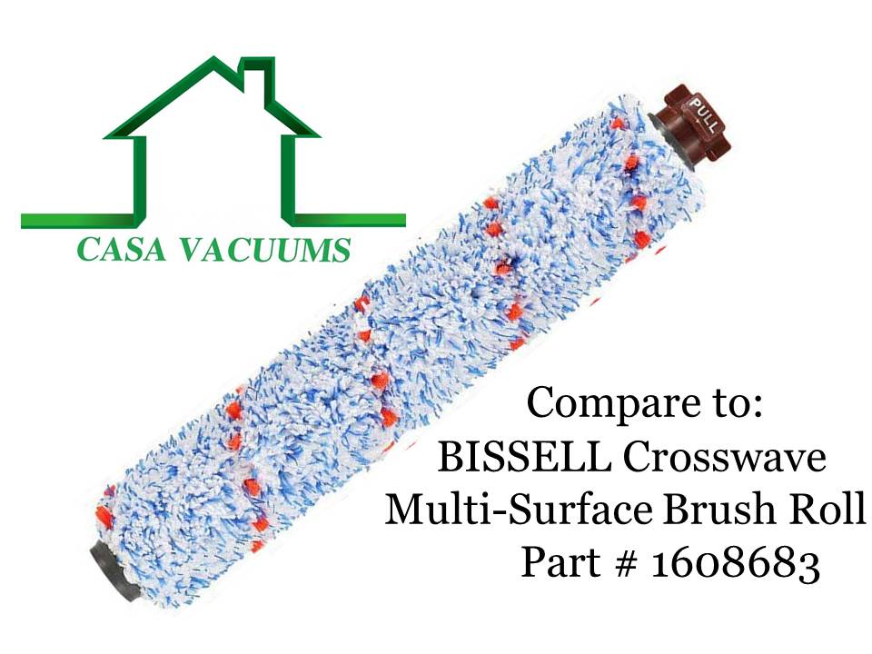 Bissell 1868 Multi Surface Brush Roll - For use in Bissell cross wave all-in-one Multi-Surface cleaner 1785 series. Replaces Part # 1608683,160-8683, 1608684. Designed and Engineered by Casa Vacuums