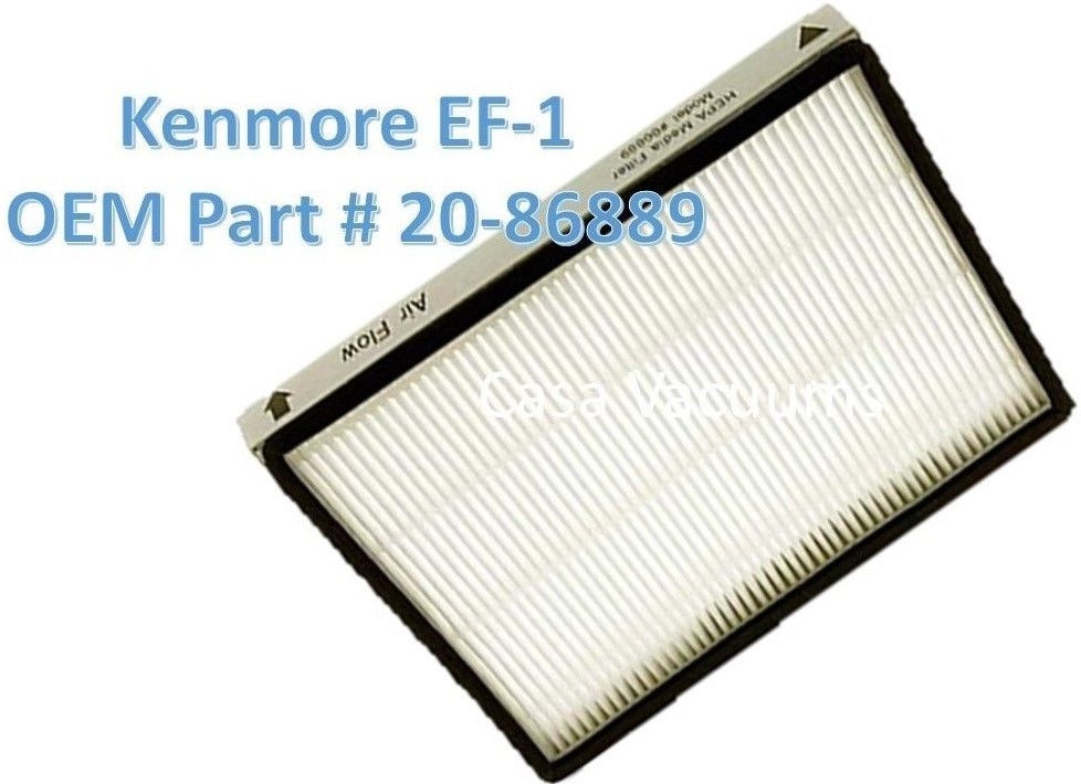 12 Kenmore Type C / Q Allergen Filtration Canister Vacuum Bags, (1) Kenmore CF1 81002 Motor Chamber Filter, 1 Kenmore EF1 86889 HEPA Exhaust Filter, Fits Progressive, Intuition, Canisters