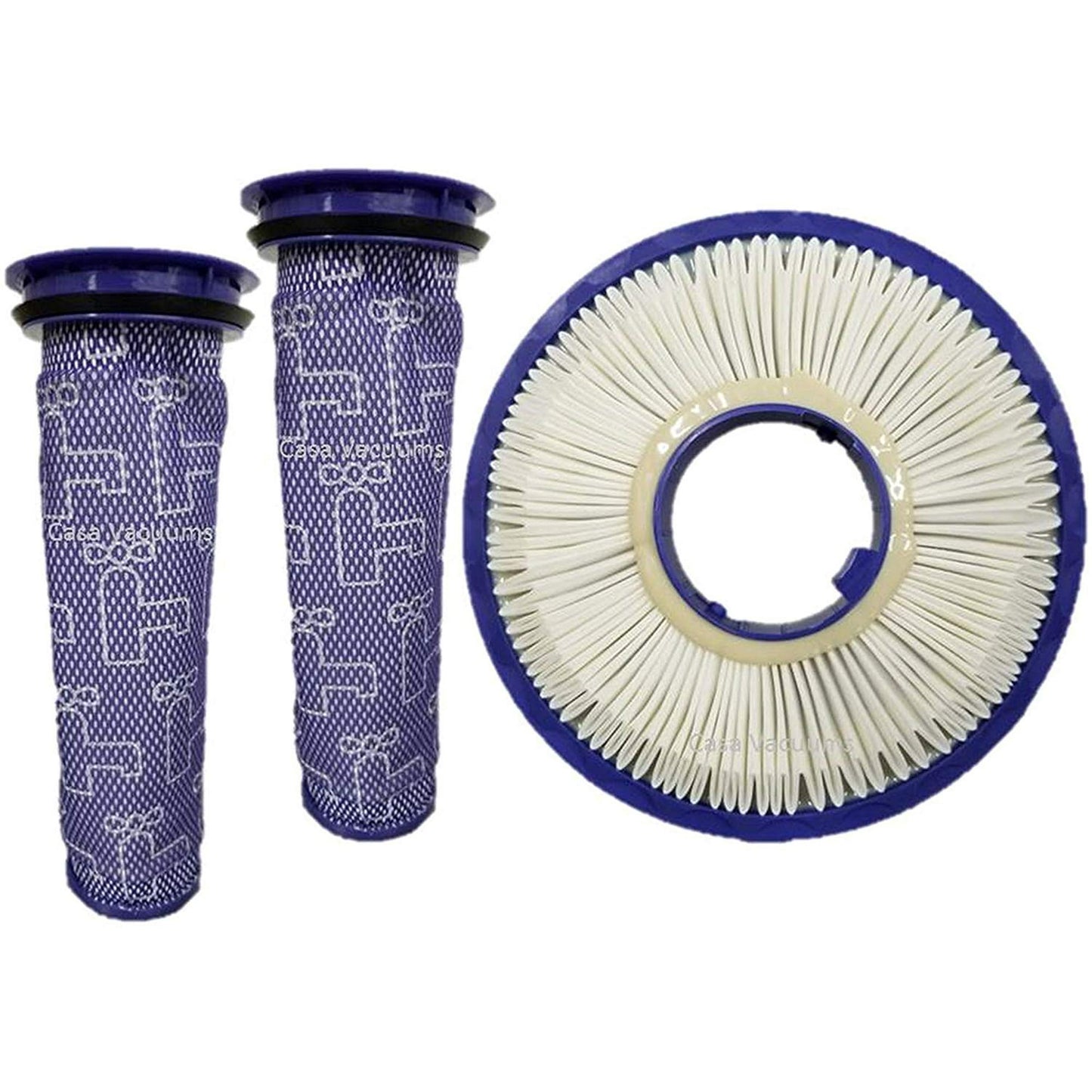 Casa Vacuums replacement 2+1 Filter Kit for Dyson DC41, DC65, DC66 HEPA Post Filter & Pre Filter. For Animal, Multi Floor and Ball Vacuums. Compare to Part # 920769-01 & 920640-01