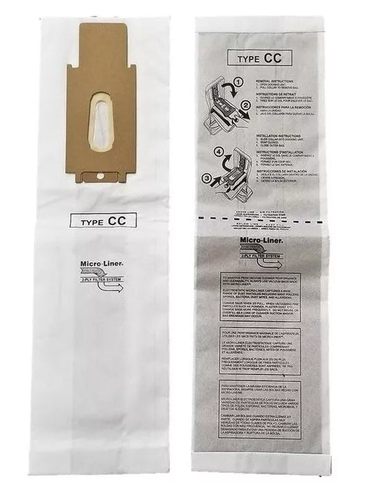 Oreck XL and CC Micro Filtration Bag, 12 Bags Treated with Ultra-Fresh for Models CCPK80H, CCPK80F, CCPK8DW, PK80009, PK80009DW and CCPK8