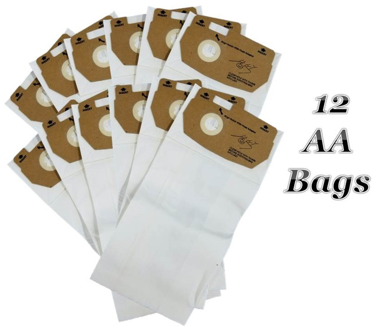 12 Pack Eureka Type AA Victory and True Hepa Ultra Fresh Vacuum Bags