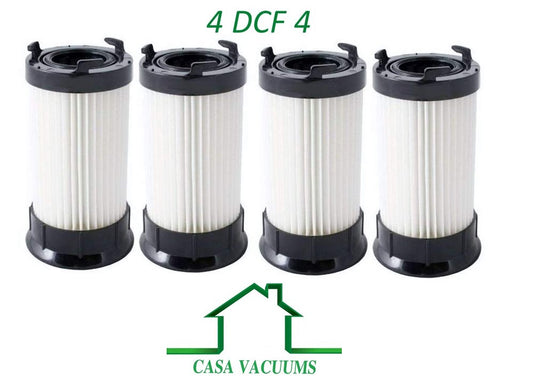 4 Eureka DCF-4 DCF-18 Washable & Reusable Long-Life Vacuum Filter bundle supply kit; Replaces Eureka GE DCF1 DCF4 DCF18 Part # 62132 63073 61770 3690 18505 28608-1 28608B-1, by Casa Vacuums