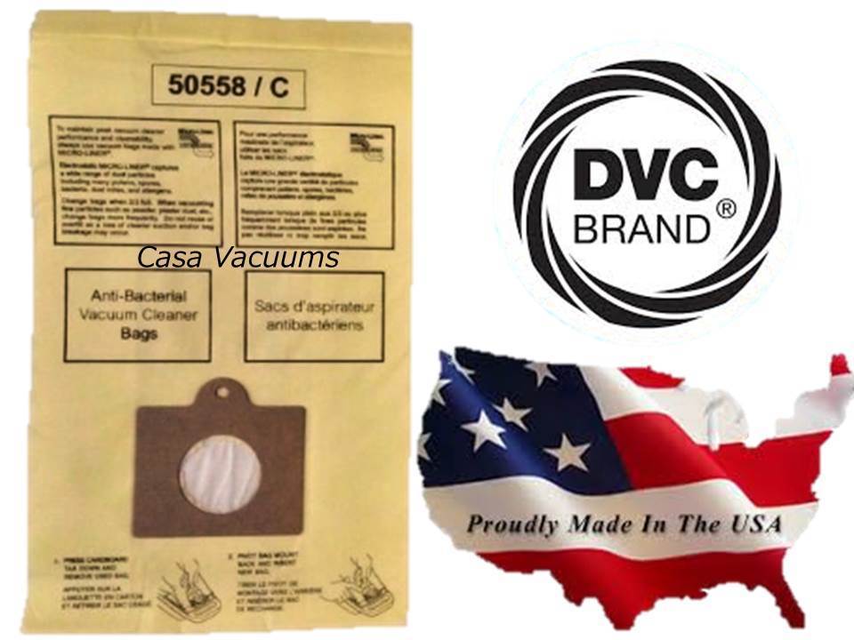 250 Kenmore Style C & Style Q 5055 50557 50558 Micro Lined Canister Vacuum Bags. Also Fits Panasonic C-5, C-18 by DVC