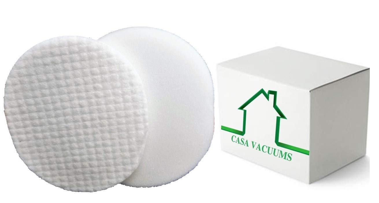 Shark Navigator Professional Foam Filters, fits NV80, NV70, NVC80C, UV420, NV90, NV95; compare to part # XFF80, Designed and Engineered by Casa Vacuums