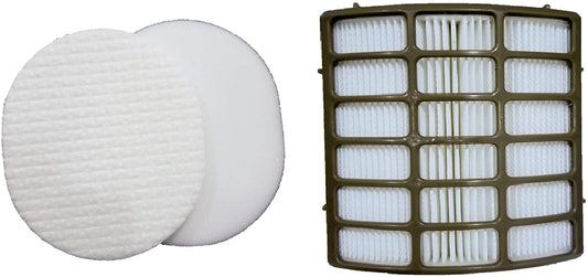 Shark Navigator Professional Upright Vacuum Filter Kit fits NV80, NV60, NV70, NV71, NVC80C, UV420, NV90, NV95 part # XFF80 & XHF80, by Casa Vacuums