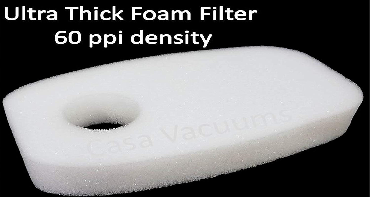 2 PACK - Shark Rocket DuoClean HV380 * HV380W * HV381 * HV382 * HV383 * HV384Q Foam + Felt Filter Kit, OEM part #'s XFFH380 & XPSTFH380, by Casa Vacuums