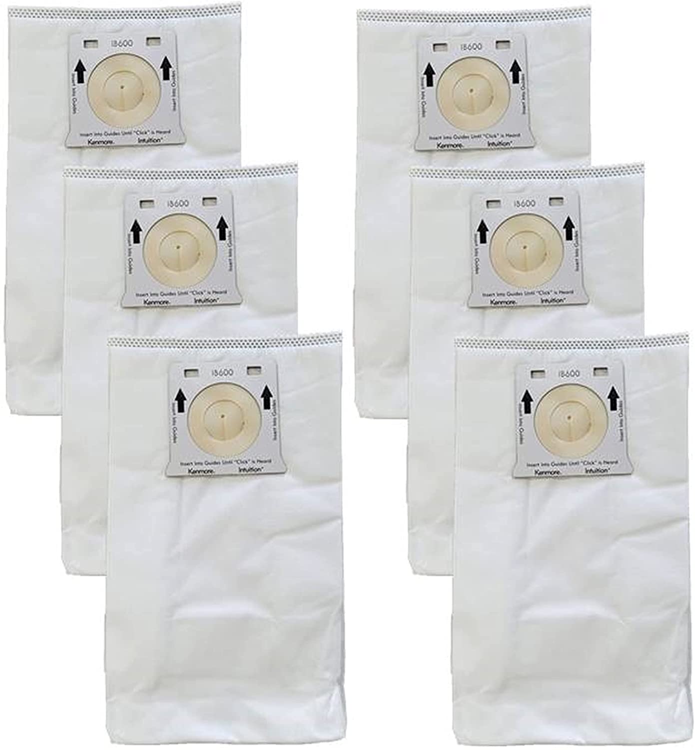 6 PK of IB600 HEPA Bags Compatible with Kenmore Intuition Upright Pet Friendly Lift-Away Carpet Vacuum Cleaner BU4022 - BU4021 - BU4020 - BU4018