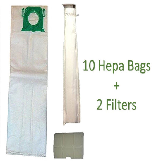 Micro Lined DVC Replacement for Sebo, Windsor, Kenmore Service Box Vacuum Bag and Filter Kit. 10 Bags + 2 Filters.