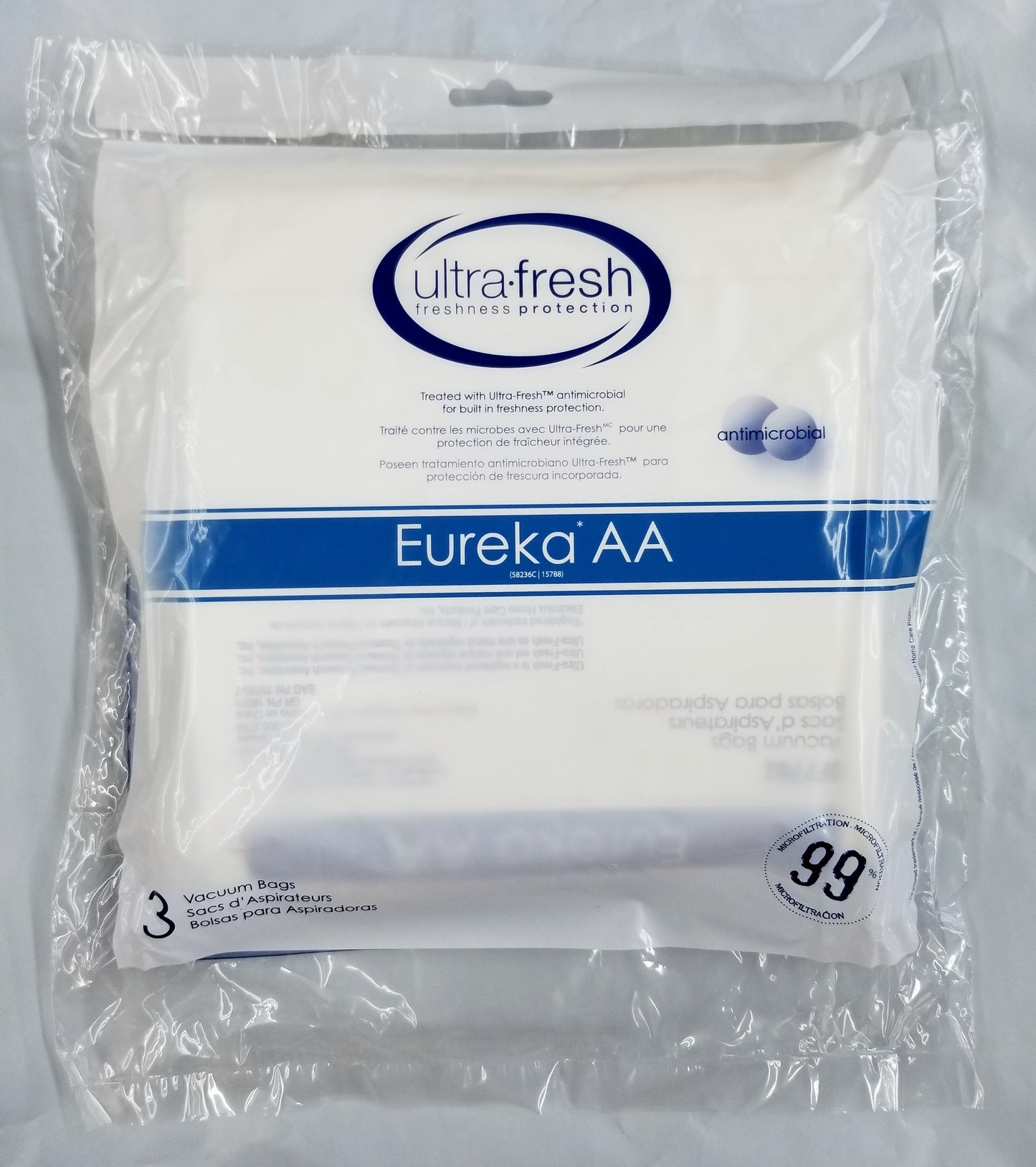 12 Pack Eureka Type AA Victory and True Hepa Ultra Fresh Vacuum Bags