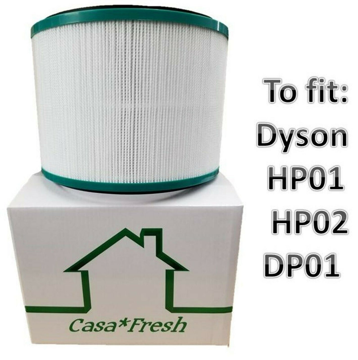 Casa Fresh - Air Purifier Filter Compatible with Dyson Desk Purifier HP01, HP02 & DP01 Models. Compare to Part # 968125-03.